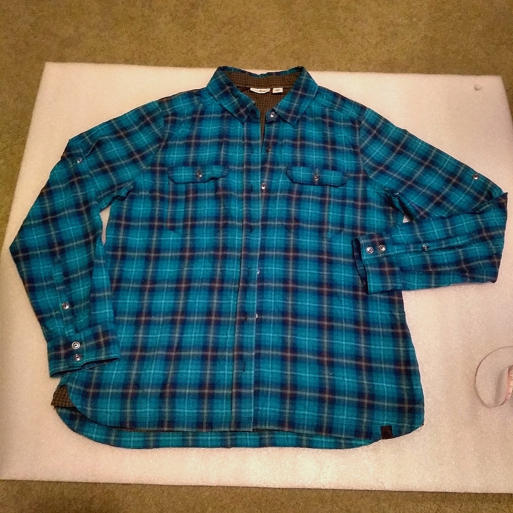 LL bean plaid shirt M